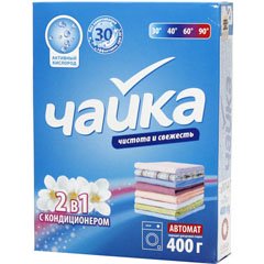 Стиральный порошок ЧАЙКА автомат 400гр 2в1 с Кондиционером