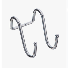 Крючок для рейлинга двойной хром YJ-G311A 