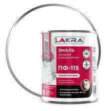 Эмаль ПФ-115 белая (2,8кг) Лакра
