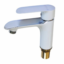 Смеситель для раковины однорычажный GFmark 5230 белый/хром