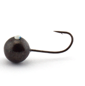 Мормышка вольфрамовая DS Fishing Дробинка с отверстием спорт d-3.0, 0.24гр(0930.2) цвет черный никель
