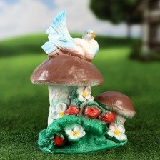 Фигура Голубь на грибе 29см