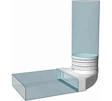 Колено соединительное 204х60х150мм 620СК15КП