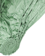 Простынь на резинке страйп-сатин 160х200х28 см фисташка Mariya DeLuxe