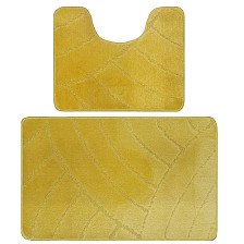Комплект ковриков для ванной комнаты BANYOLIN CLASSIC 2 шт 60х100/50х60см 11мм (желтый)
