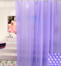 Штора для ванной комнаты 180х180см 3D-эффект SweetSun Cube ФИОЛЕТОВАЯ SWS 3D СВ VL