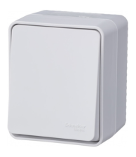 Переключатель 1-м открытой установки проходной ATN540161 IP54 Atlas Design Profi54 белый