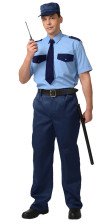 Рубашка охранника короткий рукав голубая р 43/170-176