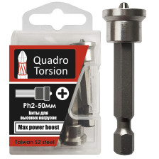 Бита PH 2х50мм с ограничителем Quadro Torsion 5шт 411250