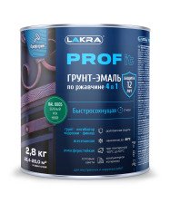Грунт-эмаль по ржавчине PROF IT RAL 6005 зеленый мох (2,8кг) Лакра