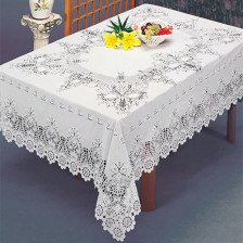 Скатерть ПВХ CROCHET 120х150см С125-120WH белый