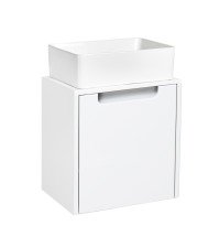 Тумба с раковиной Бари -Микра-40 подвесная, белая