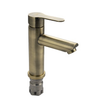 Смеситель для раковины однорычажный МАГНУС/MAGNUS 9451 нерж сталь/бронза