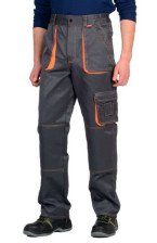 Брюки CROWN тёмно-серый/оранжевый, размер 60-62/182-188