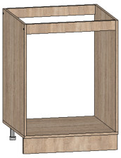 Каркас напольного шкафа под мойку ДУБЛИН 60х82х51 см, ЛДСП дуб сонома (2 двери)