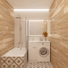 Тумба с раковиной Spase-100 под стир машину Kamilla левая