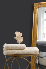 Полотенце жаккардовое VAROL Размер: 50х90, Цвет: Кремовый