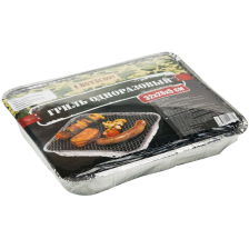 Гриль одноразовый + 4 деревянные шпажки+ пакет для мусора BOYSCOUT 61272