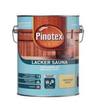 Лак LACKER SAUNA 20 полуматовый (2,7л) Pinotex 