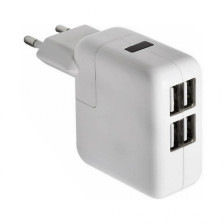 Сетевое зарядное ус-во 4хUSB, переходник-адаптер 5V, 2х2100ma, 2х1000ma