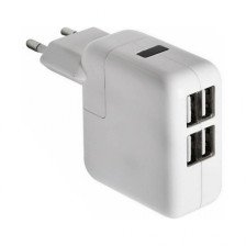 Сетевое зарядное ус-во 4хUSB, переходник-адаптер 5V, 2х2100ma, 2х1000ma