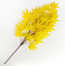 Ветка декор Листья на ветке желтый 5274849