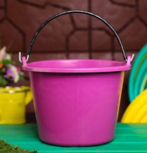 Ведро 8л пластиковое садовое цветное 2692 Flexible