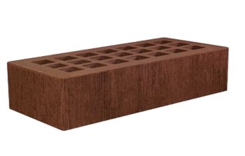 Кирпич одинарный Бархат коричневый Железногорск