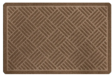 Коврик придверный Grid 40х60см на жесткой подложке коричневый, сиреневый