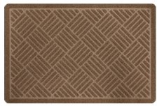 Коврик придверный Grid 40х60см на жесткой подложке коричневый, сиреневый