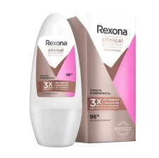 Дезодорант-ролик РЕКСОНА 50мл CLINICAL Сухость и уверенность