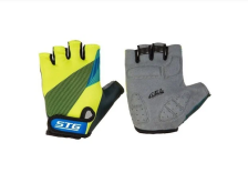 Перчатки STG мод910 с защитной прокладкой,застежка на липучке,размер ХЛ,черн/салат/синие