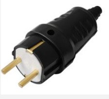 Вилка В16-362 з/к 16А черный