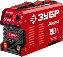 Аппарат ЗУБР СА-190 190 А сварочный инверторный MMA RED MACHINE Аппарат ЗУБР СА-190 190 А сварочный инверторный MMA RED MACHINE