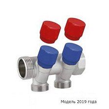 Коллектор с регулировочными вентилями 3/4"х1" 2 выхода "евроконус" VALTEC VTc.560.NE.060502