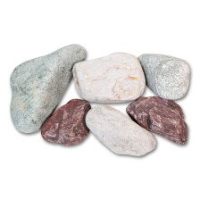Камни для бани Микс Премиум колотый (жадеит, кварц, яшма) (15кг)