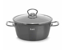 Кастрюля эмалированная 5,2 л RASHEL GRAND графитовый R8026