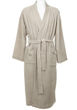 Халат махровый лен рис 1 цв 1 46-48/182-188 Орша