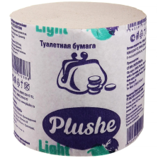 Бумага туалетная PLUSHE Light 1слой б/втулки