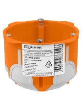 Коробка установочная скрытой установки D68х50мм,г/к IP30, SQ1403-2002 оранжевый