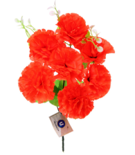 Букет Гвоздика 34см (оранжевый) 7цв 993-0826