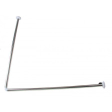 Штанга для душа нержавейка 90х90см Г-образная хром Г090-90