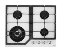 Стол бытовой газовый ПВГ P-GWT Oasis (61,0х51,0х9,7см)(цвет белый, варочная поверхность-закалённое стекло)