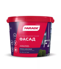 Краска фасадная белая матовая F20 (5л) Parade