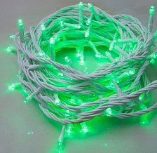 Гирлянда "Метраж", УМС 10м, Нить Белая LED-100-24V без контроллера ЗЕЛЕНЫЙ 1672041