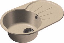 Мойка 750х460 искусственный камень (328) бежевый GF-R750L