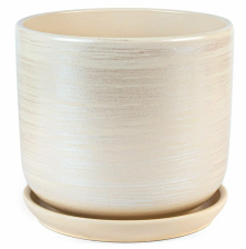 Горшок кер с/п Галактика №5 5,4л 22х19см цилиндр бежевый