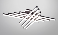 Люстра СТ Х-FX60332/8L+1 BK 130W 810х810х125мм 3000-4000K 