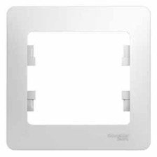 Рамка 1-м Glossa GSL000101 белая