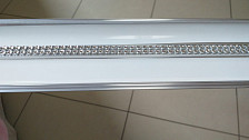 Карниз АМЕ 10 2,5 м ПМ стразы белый глянец 